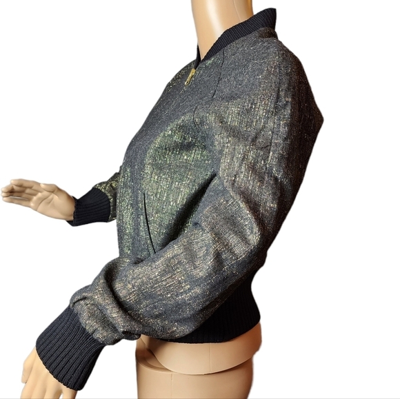 Armani Exchange wool blend gold metallic jacket - Picture 11 of 17